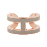 HERMES Pop Ash Ear Cuff Etoupe Gold Plated Lacquer