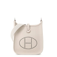 HERMES Evelyne Long Craie Taurillon Clemence Size TPM