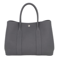 HERMES Garden Party Gris Meyer Negonda Leather Size PM