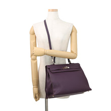 Load image into Gallery viewer, HERMES Kelly Sellier Cassis Chevre LeatherChevre Coromandel Goatskin Size 35

