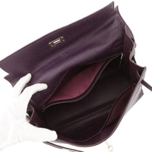 Load image into Gallery viewer, HERMES Kelly Sellier Cassis Chevre LeatherChevre Coromandel Goatskin Size 35
