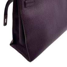 Load image into Gallery viewer, HERMES Kelly Sellier Cassis Chevre LeatherChevre Coromandel Goatskin Size 35
