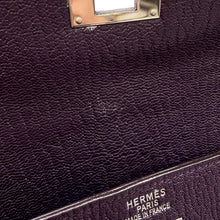 Load image into Gallery viewer, HERMES Kelly Sellier Cassis Chevre LeatherChevre Coromandel Goatskin Size 35
