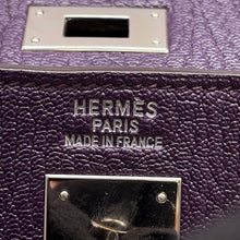Load image into Gallery viewer, HERMES Kelly Sellier Cassis Chevre LeatherChevre Coromandel Goatskin Size 35
