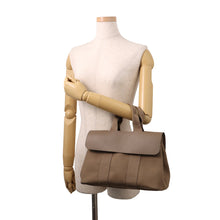 Load image into Gallery viewer, HERMES Valparaiso Etoupe Toile Chevrons Leather Size PM
