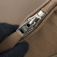 将图像加载到图库查看器中，HERMES Valparaiso Etoupe Toile Chevrons Leather Size PM
