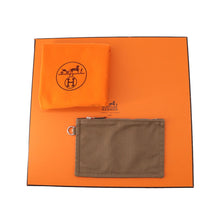 将图像加载到图库查看器中，HERMES Valparaiso Etoupe Toile Chevrons Leather Size PM
