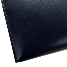 将图像加载到图库查看器中，HERMES Kelly Sellier Navy Box Calf Leather Size 28
