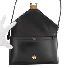 将图像加载到图库查看器中，HERMES Lidy Shoulder Bag Black Box Calf Leather
