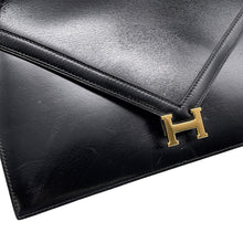将图像加载到图库查看器中，HERMES Lidy Shoulder Bag Black Box Calf Leather
