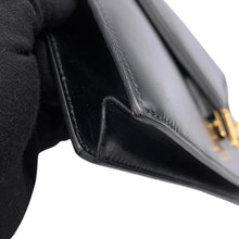 将图像加载到图库查看器中，HERMES Lidy Shoulder Bag Black Box Calf Leather
