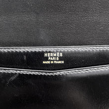 将图像加载到图库查看器中，HERMES Lidy Shoulder Bag Black Box Calf Leather

