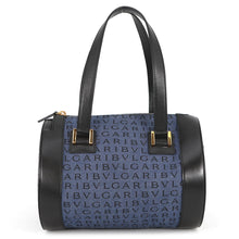 Load image into Gallery viewer, BVLGARI Logomania B.Zero1 Handbag Navy/Black Denim Leather
