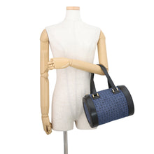 Load image into Gallery viewer, BVLGARI Logomania B.Zero1 Handbag Navy/Black Denim Leather
