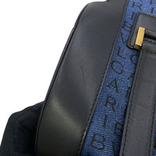 Load image into Gallery viewer, BVLGARI Logomania B.Zero1 Handbag Navy/Black Denim Leather

