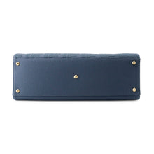 Load image into Gallery viewer, FENDI Zucca X Tote Blue8BH374 Canvas Calf Leather Size Medium
