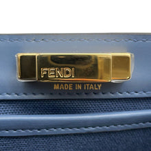 Load image into Gallery viewer, FENDI Zucca X Tote Blue8BH374 Canvas Calf Leather Size Medium
