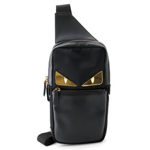 Load image into Gallery viewer, FENDI Monster Bugs Eye Crossbody Bag Black7VZ033 Leather Nylon
