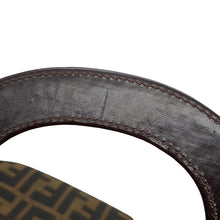 将图像加载到图库查看器中，FENDI Zucca Handbag Khaki/Brown26693 Canvas Leather
