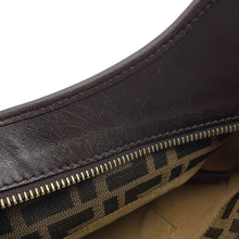 将图像加载到图库查看器中，FENDI Zucca Tote Bag Khaki8BH156 Canvas Leather
