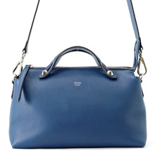 将图像加载到图库查看器中，FENDI By the Way Handbag Blue8BL124 Leather Size Medium

