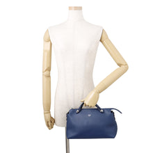 将图像加载到图库查看器中，FENDI By the Way Handbag Blue8BL124 Leather Size Medium
