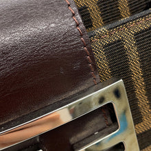 将图像加载到图库查看器中，FENDI Zucca Shoulder Bag Khaki26728 Canvas Leather
