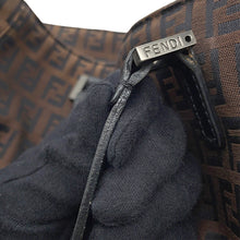 将图像加载到图库查看器中，FENDI Zucchino Handbag Brown8BH018 Canvas Leather
