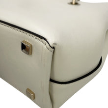 Load image into Gallery viewer, JIMMY CHOO Bonbon 2-way Tote Bag White Leather Size Small
