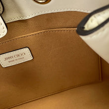 Load image into Gallery viewer, JIMMY CHOO Bonbon 2-way Tote Bag White Leather Size Small

