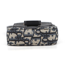 Load image into Gallery viewer, Dior Oblique Saddle Vertical Pouch Shoulder Bag Black/Beige2ADCA446YKS_H27E Calf Leather Canvas

