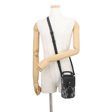 Load image into Gallery viewer, Dior Oblique Saddle Vertical Pouch Shoulder Bag Black/Beige2ADCA446YKS_H27E Calf Leather Canvas
