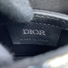 Load image into Gallery viewer, Dior Oblique Saddle Vertical Pouch Shoulder Bag Black/Beige2ADCA446YKS_H27E Calf Leather Canvas

