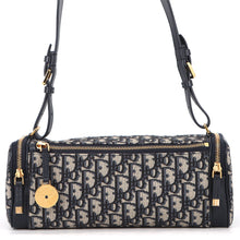 Load image into Gallery viewer, Dior Oblique East-West Shoulder Bag Navy/BeigeS3215UTZQ_M928 Canvas Leather Size Mini
