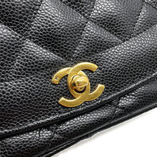 Load image into Gallery viewer, CHANEL Diana Chain Shoulder Bag BlackA01165 Caviar Leather Size 25
