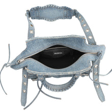 Load image into Gallery viewer, BALENCIAGA Neo Kagor Blue700940210BI4715 Denim Rhinestone Size XS
