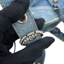 Load image into Gallery viewer, BALENCIAGA Neo Kagor Blue700940210BI4715 Denim Rhinestone Size XS
