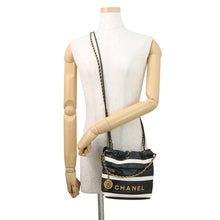 Load image into Gallery viewer, CHANEL CHANEL22 ChainShoulder Bag Black/WhiteAS3980 Shiny Calf Leather Size Mini
