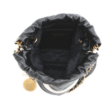 Load image into Gallery viewer, CHANEL CHANEL22 ChainShoulder Bag Black/WhiteAS3980 Shiny Calf Leather Size Mini
