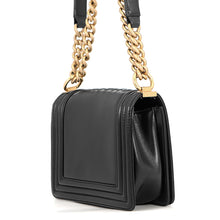 Load image into Gallery viewer, CHANEL Boy Chanel Chain Shoulder Bag BlackAS3018 Leather
