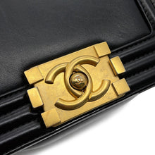 Load image into Gallery viewer, CHANEL Boy Chanel Chain Shoulder Bag BlackAS3018 Leather
