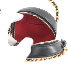 Load image into Gallery viewer, CHANEL Round Chain Shoulder Bag BlackAP0945 Lambskin
