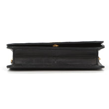 将图像加载到图库查看器中，CHANEL Matelasse Push Lock ChainShoulder Bag Black Lambskin

