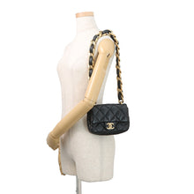 Load image into Gallery viewer, CHANEL Matelasse Chain Shoulder Bag BlackAS3214 Leather
