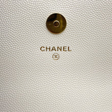 Load image into Gallery viewer, CHANEL Cruise Line Chain Wallet WhiteAP3084 Caviar Leather
