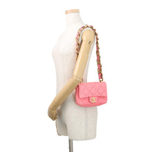 Load image into Gallery viewer, CHANEL Matelasse Chain Shoulder Bag PinkAS3214 Leather
