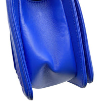 Load image into Gallery viewer, CHANEL Chevron Boy Chanel ChainShoulder BlueA67085 Lambskin Size Small
