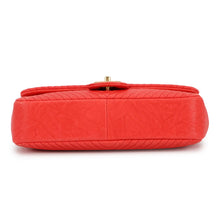 Load image into Gallery viewer, CHANEL Chevron ChainShoulder Bag Red Leather
