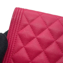Load image into Gallery viewer, CHANEL Boy Chanel Chain Wallet PinkAP1117 Caviar Leather
