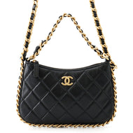CHANEL Matelasse 2way Bag BlackAP3487 Lambskin